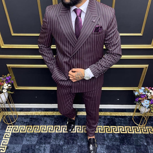 Traje cruzado violet w2028