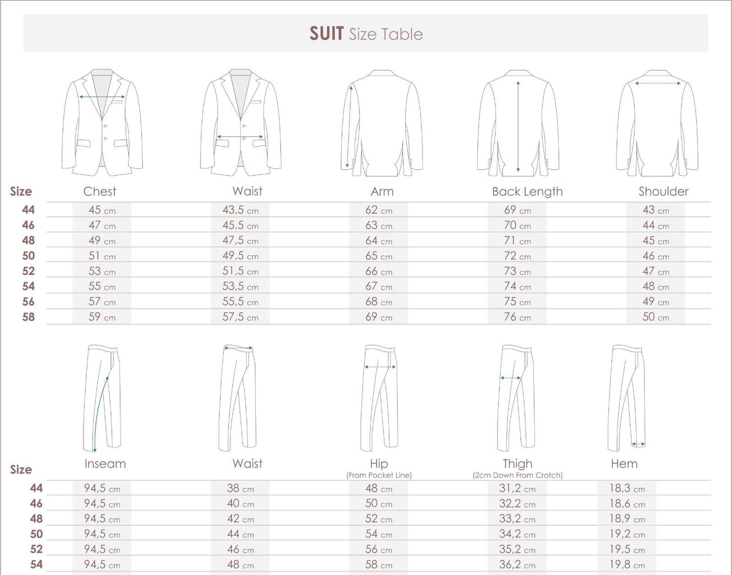 Traje 3 piezas w2214